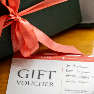 Image of gift voucher at The Old Hall Ely