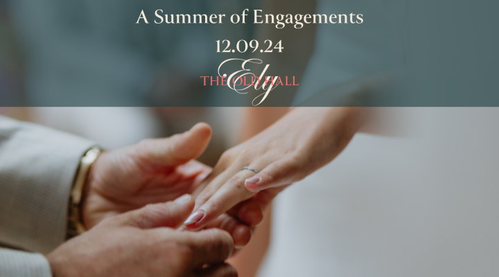 A Summer of Engagements blog post Image showing engagement ring